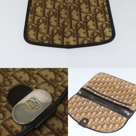 DIOR Trotter Canvas Shoulder Bag Brown - Picture 10 of 12